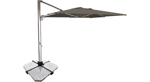 Atlas Pro 3m Square Cantilever Outdoor Sun Umbrella - Mushroom